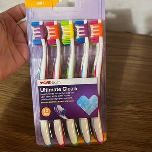 Toothbrushes, soft, 10 pack